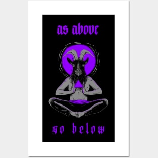 Esoteric design "as above so below" Posters and Art